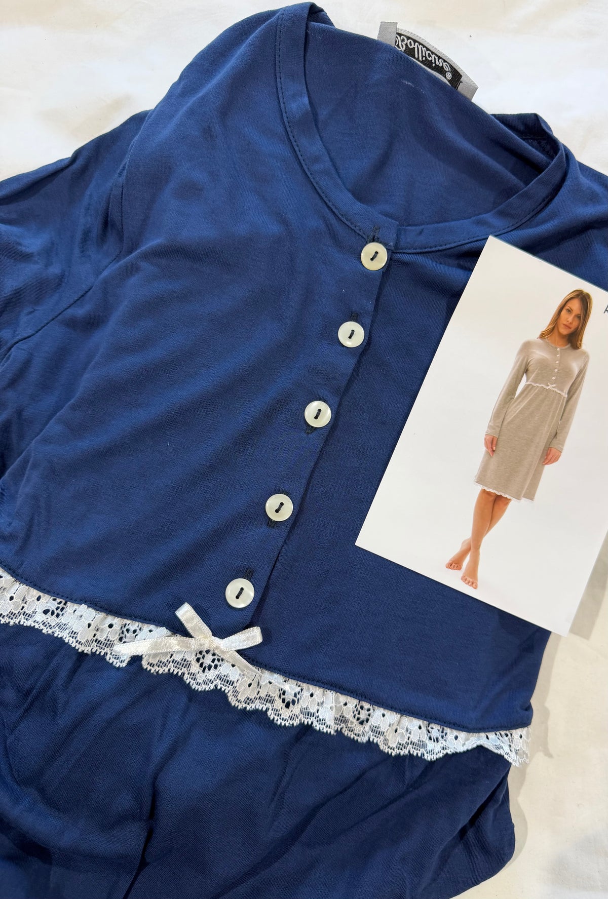 Camicia da notte donna cotone