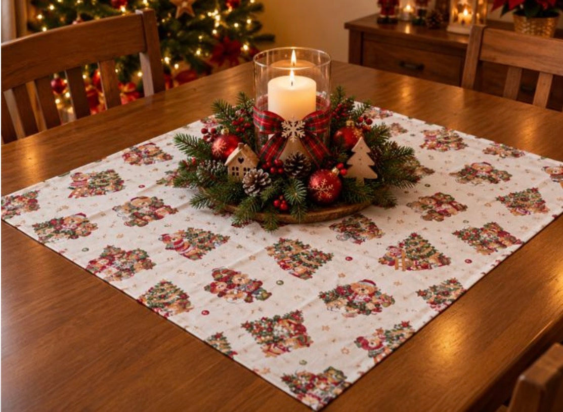 Centro tavolo 90x90 Natale