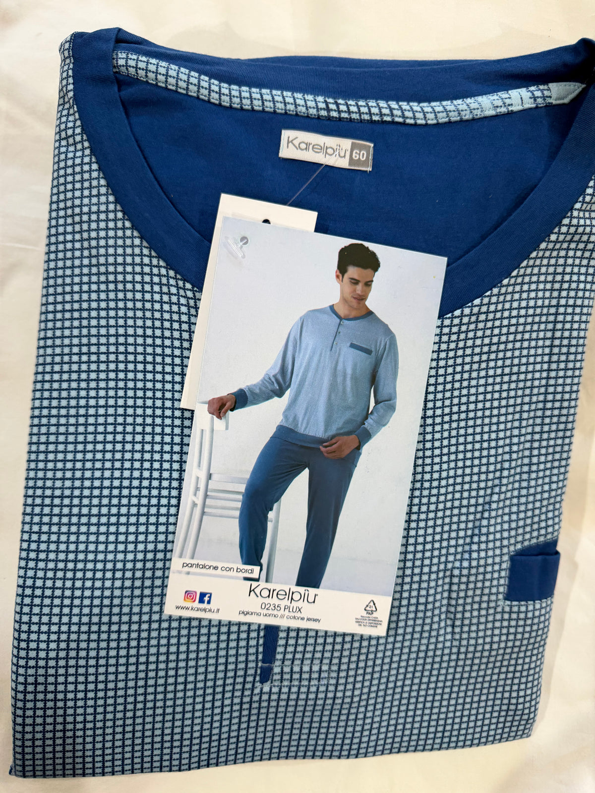 Pigiama uomo cotone