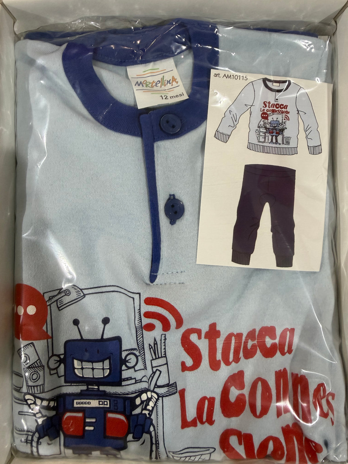 Pigiama bambino interlock