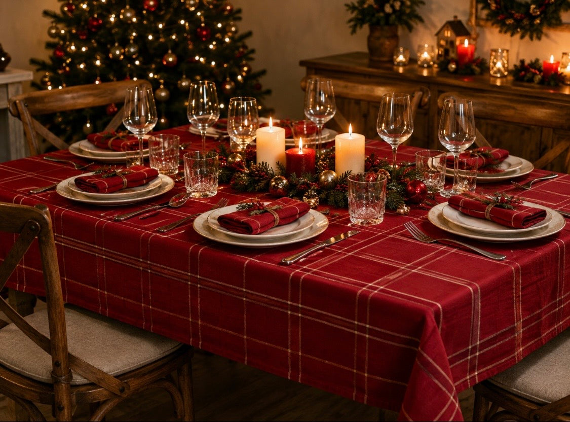 Tovaglia da 12 140x240 Natale