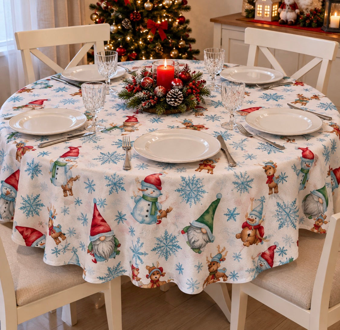 Tovaglia tonda 180 Natale