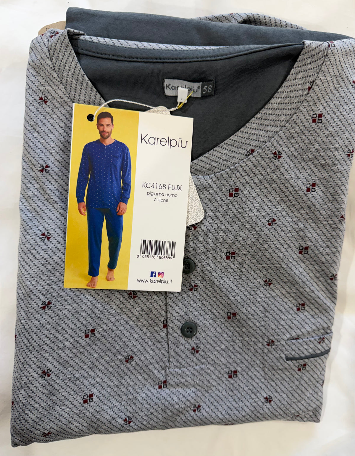 Pigiama uomo cotone