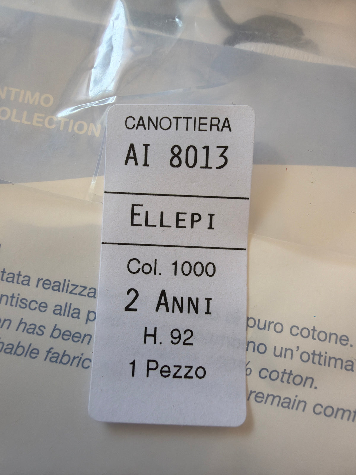 Canottiera 2 anni bambina estiva