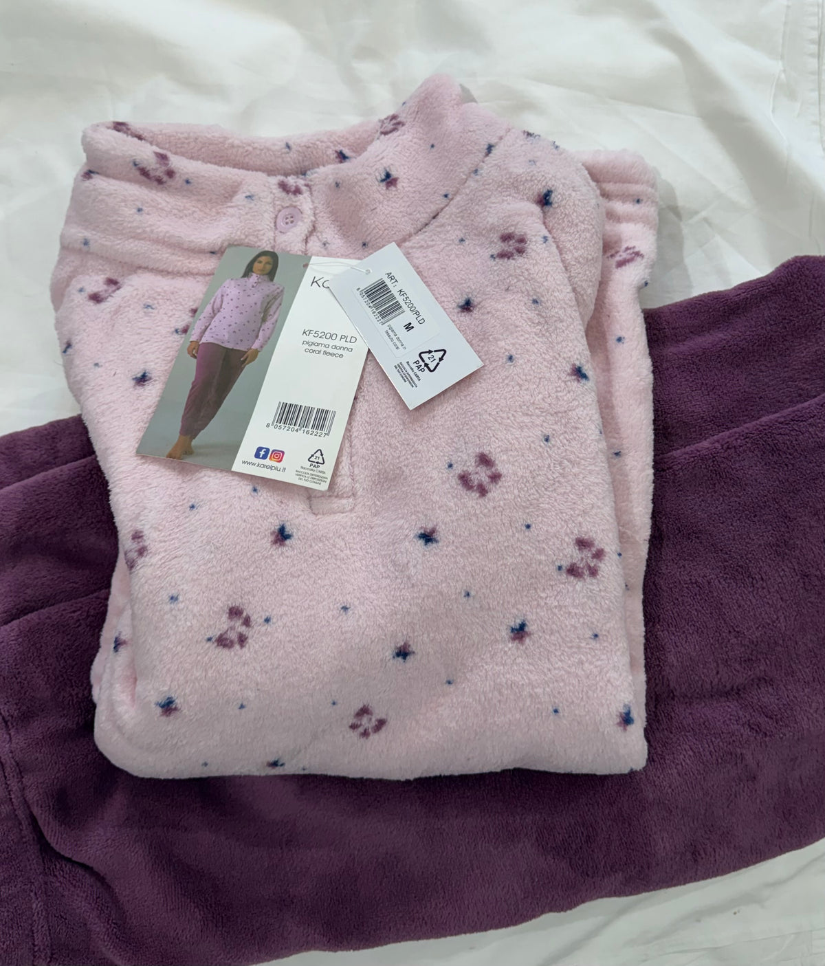 Pigiama donna pile
