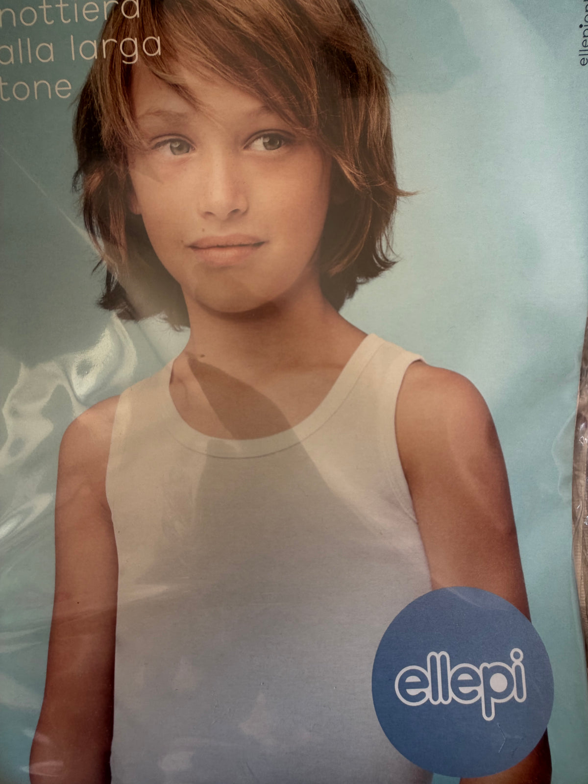 Canottiera 16 anni bambino cotone