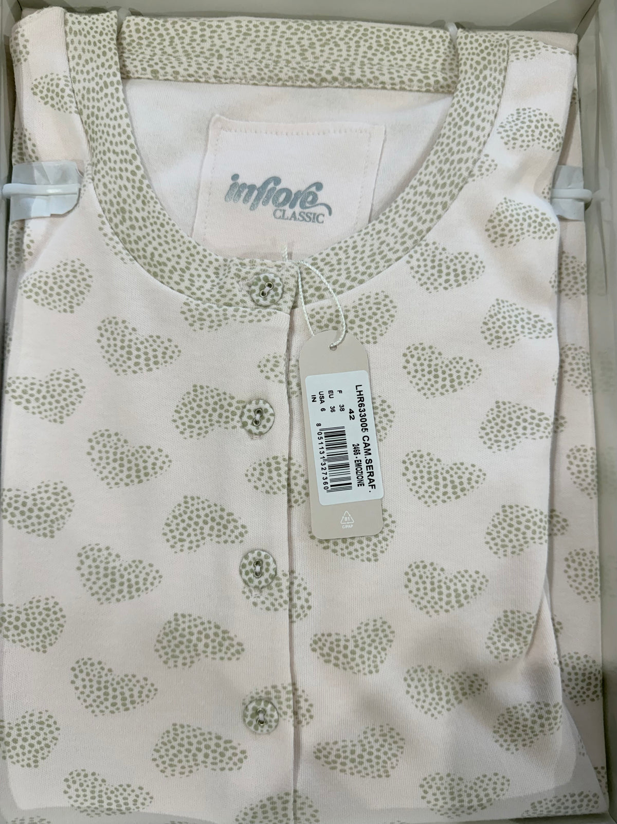 Camicia da notte donna caldo cotone